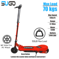 Voitures autoportées 24v 120w Jouets Poussettes pour enfants 4.5ah Skate électrique Scooter électrique pour enfants