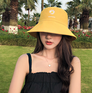 Nouveau style chrysanthème broderie <span class=keywords><strong>chapeau</strong></span> de pêcheur tout-match loisirs <span class=keywords><strong>parasol</strong></span> <span class=keywords><strong>chapeau</strong></span> de seau <span class=keywords><strong>chapeau</strong></span> - Product Image 5