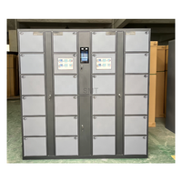 Casiers numériques Armoire de rangement intelligente assemblée Casier en acier pour la livraison de colis avec tige de suspension