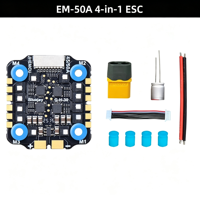 ESC Brushless 4in1 JHEMCU EM-45A EM-50A BlueJay Firmware 2-6S 20x20mm M4 DSHOT untuk Drone FPV Racing Freestyle