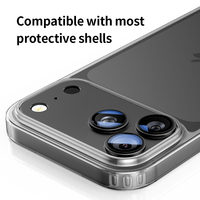 Protecteur d'écran en verre trempé de qualité AAA 9H pour objectif d'appareil photo 17 Max Revêtement AR/AF ultra-mince de 0.13mm