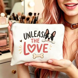 Toiletry Pouch - Zipper Closure Cosmetic Suitable for <b>Travel</b> Gym Daughters Dog-Themed <b>Gift</b> Bag with Versatile Use for Daily - Product Image 5