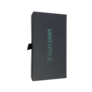 Packaging Sliding Custom Rigid Cardboard Packaging Paper Drawer Box Black Sliding Gift Box With Ribbon