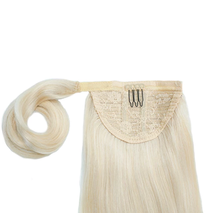 Extensiones de Cola de Caballo Rubias 613 con Mechas Ombré Balayage, Cabello Humano Virgen Remy, Cola de Caballo con Cordón, Cabello Saludable para Mujeres, Belleza - Product Image 5
