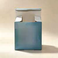 Boîte d'emballage cosmétique personnalisée en gros, boîte en carton pliable à fond auto-scellant avec estampage à chaud doré pour les soins de la peau