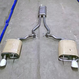 Vente directe d'usine tuyau de descente de haute qualité pour tuyau d'échappement inoxydable de voiture pour <span class=keywords><strong>Ford</strong></span> <span class=keywords><strong>Mustang</strong></span> 2.3T silencieux arrière moyen - Product Image 1