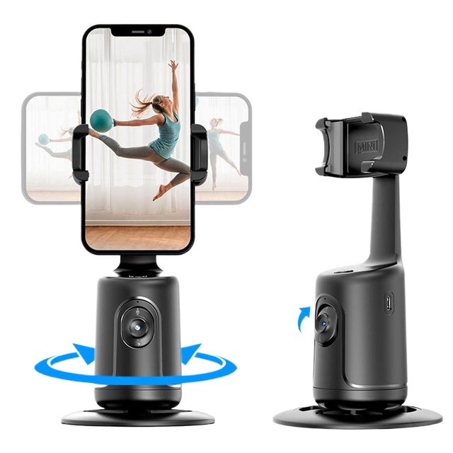 Portable P01 Auto Face Tracking Gimbal Stabilizer Selfie Stick Phone Tripod 360 Rotation Universal Phone Holder Gimbal