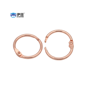 EWANG 1 Inch Rose Gold Loose Leaf Book <b>Rings</b> for Binding Index Cards School Notebook - Product Image 1