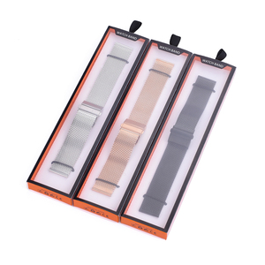 JUELONG Customized Size Logo Color Clear Front Pullable Watch Strap Gift Box Watch Band Package Empty Box