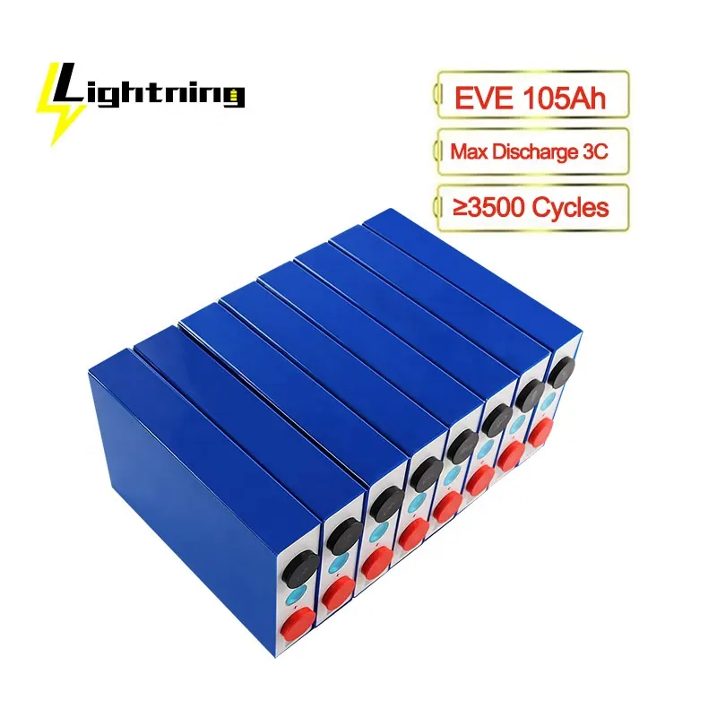 Lifepo4 100Ah 105Ah 3.2V Batteria al litio per il FAI DA TE 4 4S 12V 100Ah Batteria