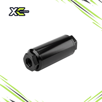 Filtre à carburant en ligne EFI, élément en cellulose 10 microns, aluminium billette anodisé noir, AN8 AN10 pour système de carburant haute performance OEM