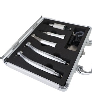 Juego de fresas dentales de alta y baja velocidad, 300000 RPM, cabezal cilíndrico de 1.6mm, plateado, certificado CE, para pulido dental - Product Image 4