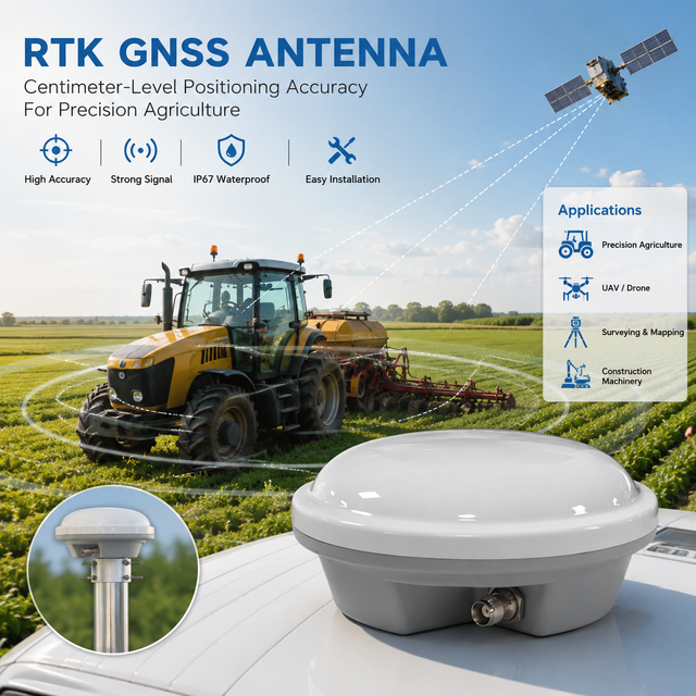 AG35 Precision Farming RTK GNSS L Band Magnetic Base Piloto Automatico Para Tractor Planters Precision Monitor Sembradora
