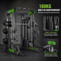 Alat Fitness Steel Smith Machine Comprehensive Trainer Longmen Frame untuk Gym Indoor