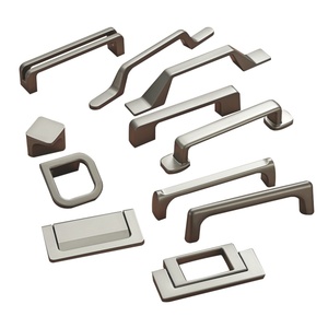 Modern Zinc Alloy Pull Cabinet Handle for Kitchen Drawer Closet Wardrobe Golden <b>Black</b> for Bedroom Living Room School Furniture - Product Image 2