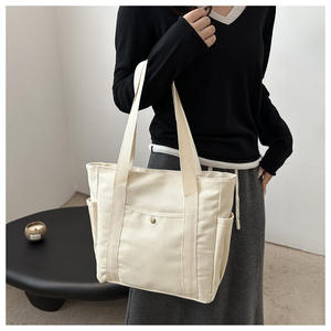 VENTE FLASH Sac à main pour femme en toile réutilisable de qualité supérieure, fermeture simple, doublure en polyester, sac à bandoulière décontracté, sac fourre-tout pour femme Z0133 - Product Image 1