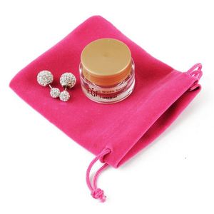 Custom Logo and Color Wholesale Velvet Jewelry Pouch Recyclable <b>Drawstring</b> Gift Bag for Necklaces Watches and Glasses - Product Image 4