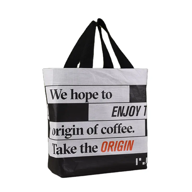 Hot sale promotion reusable shopper tote lamination printed Rept bag