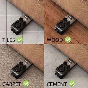 Alarme de porte portable en plastique, système de sécurité sans fil antivol, bloqueur de porte pour usage intérieur, maison, hôtel, dortoir, sécurité, USA - Product Image 3