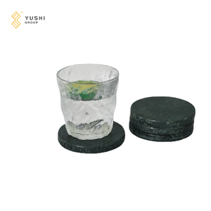 Ensemble de sous-verres en marbre Verde <span class=keywords><strong>Alpi</strong></span> personnalisé de luxe YUSHI, sous-verres en pierre naturelle verte pour les boissons et la décoration de la maison - Product Image 3