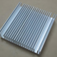 Radiateur en alliage d'aluminium extrudé sur mesure avec usinage CNC et perçage pour le refroidissement d'équipements industriels