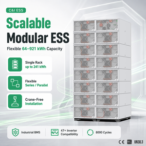 Sistema de Almacenamiento de Energía (ESS) de Alto Voltaje CFE-XH 314, 64kWh/112kWh, 358.4V, para Plantas Solares, Batería LiFePO4 de 314Ah, Modular y Apilable, Compatible con <span class=keywords><strong>Solis</strong></span> SMA - Product Image 4