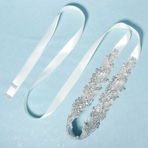 Cinturón Brillante Hecho a Mano <span class=keywords><strong>para</strong></span> Mujer, con Pedrería y Cristales, <span class=keywords><strong>para</strong></span> <span class=keywords><strong>Vestido</strong></span> <span class=keywords><strong>de</strong></span> Novia o Boda - Product Image 2