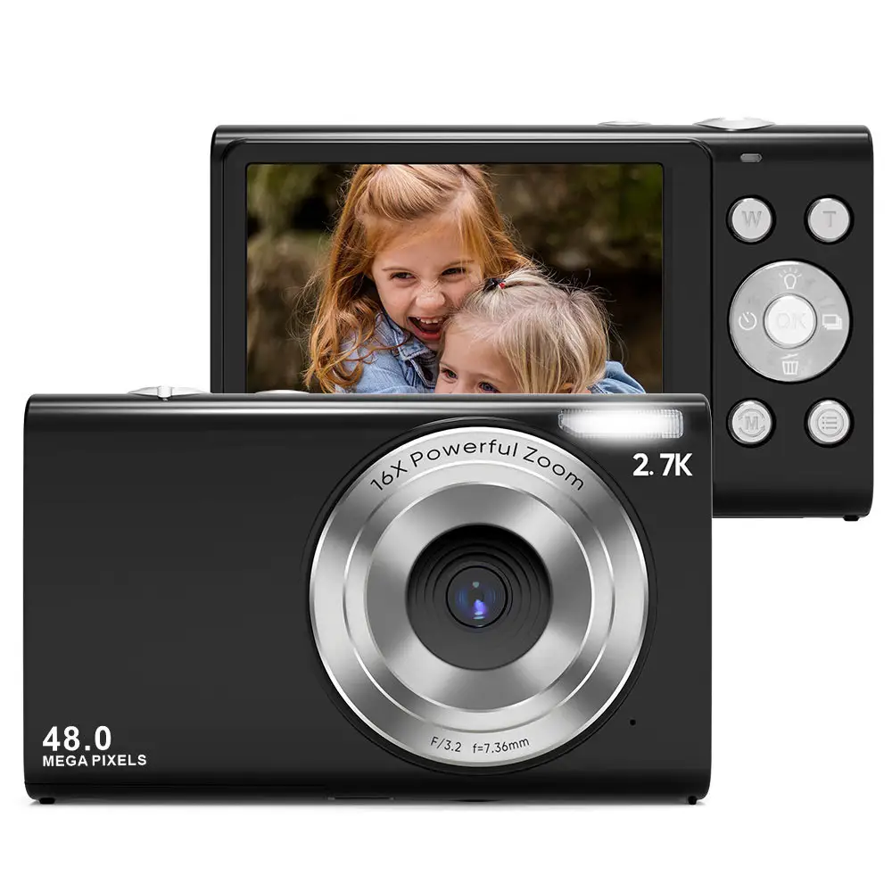 Özelleştirme dijital kamera 2.88 inç yüz algılama 48MP Full HD çocuk dijital kamera Dropshipping