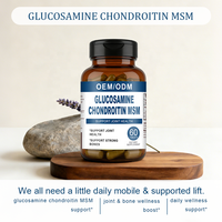 Comprimés de Glucosamine, Chondroïtine et MSM - Favorise la Santé des Articulations et des Os Forts - 2 Comprimés par Portion - 60 Comprimés - Durée de Conservation de 24 Mois