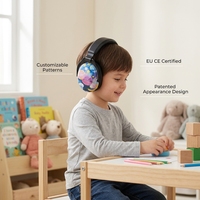 Protection auditive pour enfants, protège-oreilles NRR 22dB, motif graphique personnalisé, protège-oreilles anti-bruit, protège-oreilles passifs réglables
