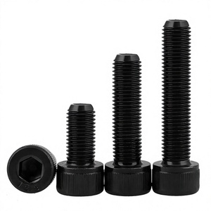 Vis à tête hexagonale en acier allié à haute résistance, oxydation noire, grade 12.9, DIN912, métriques <span class=keywords><strong>M2</strong></span>, <span class=keywords><strong>M2</strong></span>.5, M3, M4, M5, M6, M8 - Product Image 1