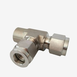 NBSANMINSE Raccord en T à compression en acier inoxydable 316L, filetage interne 1/8 1/4 3/8 1/2, raccord latéral en T - Product Image 5