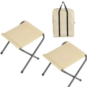 stool foldable camping chair stool steel tube Camping chair for picnic with Leisure