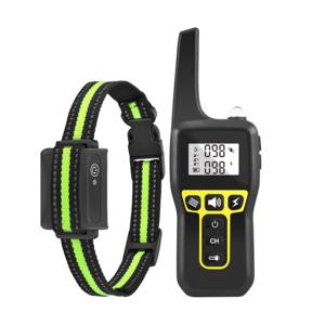 वाटरप्रूफ इलेक्ट्रिक शॉक कुत्ते प्रशिक्षण कॉलर के लिए रिमोट के साथ कुत्ते छाल नियंत्रण पिल्ला प्रशिक्षण कॉलर - Product Image 1