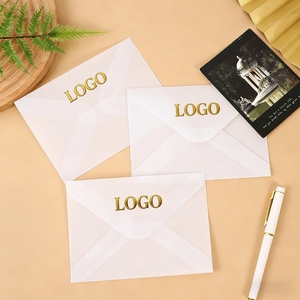ซองจดหมายพิมพ์ลายพร้อมถุงบรรจุภัณฑ์กระดาษเวลลัมโปร่งแสงแบบกำหนดเอง - Product Image 1