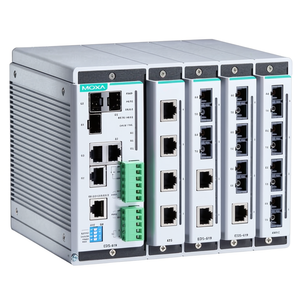 Commutateur Ethernet modulaire Moxa EDS-619, 8 ports, commutateur d'entreprise géré industriel - Product Image 2