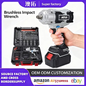 Impact Wrench 21V Lithium Battery 650-700Nm High <b>Torque</b> Rechargeable Industrial Use Automotive Scaffolding Carpenter Impact Powe - Product Image 4