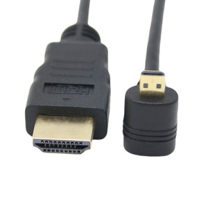 Câble adaptateur micro HDMI vers HDMI haute définition à angle de 90 degrés, accessoire pour tablette, câble de connexion HDMI haute définition - Product Image 1