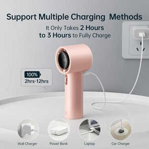 Ventilador Portátil Mini Recargable al por Mayor con Pantalla Digital, el Más Nuevo, Pequeño, Refrigeración para Uso Exterior, USB, Inglés - Product Image 2