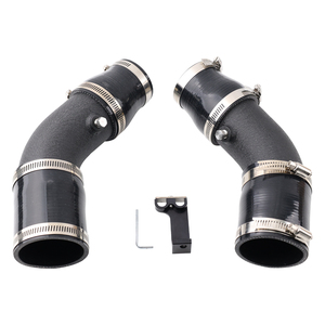 ชุดท่อระบายความร้อนไอดีเทอร์โบชาร์จอลูมิเนียมเหมาะสำหรับ BMW M5 F10 M6 F06 F12 F13 S63 V8 4.4L 2013-2018 AIM091-BK - Product Image 5