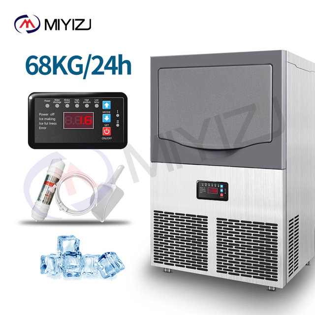 25KG & 40KG Portable Ice Maker Machine - Fully Automatic, Air-Cooled, Produces Moon/Crescent Ice & Snow Ice (OEM/ODM Available)