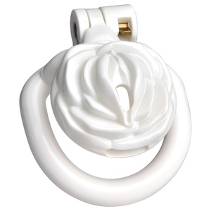 Cage de chasteté inversée rose FRRK en forme de rose pour hommes, cage à pénis, conception masculine, verrou de chasteté pour hommes - Product Image 4
