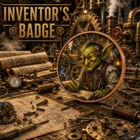 Pièce de monnaie artistique Goblin Badge d'Inventeur - Pièce de monnaie en cuivre de collection de 40 mm - Pièce porte-bonheur Steampunk pour artisan ingénieur pour cadeau et décoration