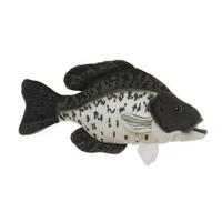 Vente en gros de jouets en peluche de poissons basseur à grande bouche, adorables, jouets en peluche de la vie marine, assortiment de jouets, animaux marins pour bébés