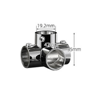 合金或不锈钢压铸直角三通弯头管扶手三通 - Product Image 4