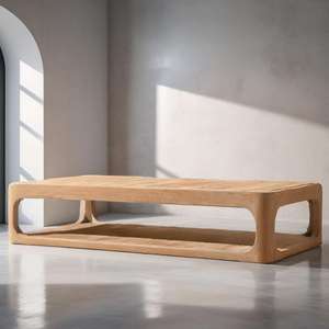 Mesa de Jardín de Alta Calidad para Exteriores, Mesa de Centro de Madera Maciza para Patio, Nueva Mesa Rectangular para Exteriores - Product Image 3