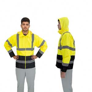 Veste réfléchissante durable Veste de travail en polyester pour hommes, imperméable et antistatique - Product Image 1