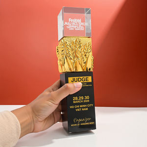 व्यक्तिगत व्यवसाय उपहार कस्टम क्रिस्टल ट्रॉफी लोगो डिजाइन खेल ट्रॉफी और कंपनी की वार्षिक बैठक स्मृति के लिए पुरस्कार संग्रह - Product Image 2