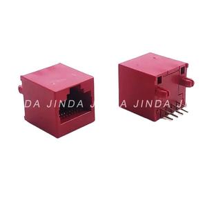 JINDA Connecteur Modulaire Mâle <span class=keywords><strong>RJ45</strong></span> 8P8C Blindé 1 Port JD56SX-X300WXXXX Adaptateur Téléphonique en Bronze Phosphoreux Plaqué Étain pour - Product Image 2