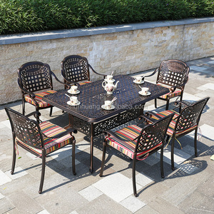 Ensemble de salle à manger en <span class=keywords><strong>aluminium</strong></span>, meubles de patio d'extérieur, avec <span class=keywords><strong>table</strong></span> et chaise, bon prix - Product Image 2